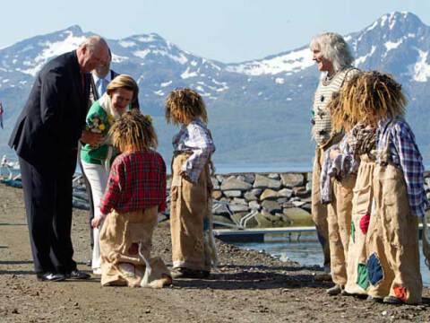 Stálut sávvet Gonagasbárrii buresboahtima Sáái. (Govva: Terje Bendiksby / Scanpix)